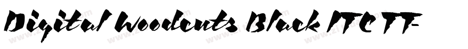 Digital Woodcuts Black ITC TT字体转换